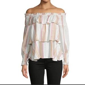 For The Republic Boho Off the shoulder Top size large